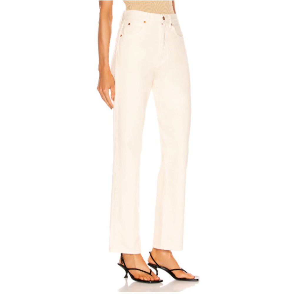 Slvrlake London High Rise straight-leg jeans - Ecru